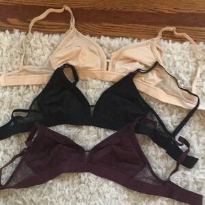 Lively Women's Bra Set - Black, Cream, and Brown